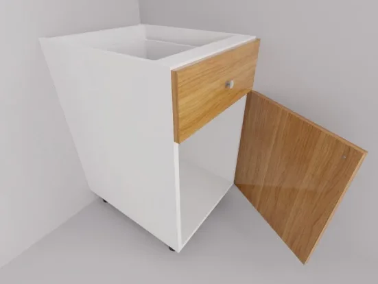 Base Unit — 1 Drawer + 1 Door