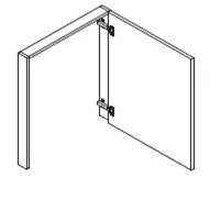 Cabinet Door & Frame — 1 Door