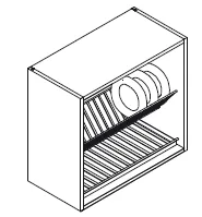 Wall Unit — Open Dish Tray