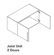Wardrobe Joint Unit — 2 Doors, 700 mm