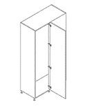 Wardrobe Tall Corner Unit — 2000 mm